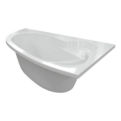 Prato 1500x950x600mm 0TH Offset Corner Bath w/Legs (RH) | Ba 2