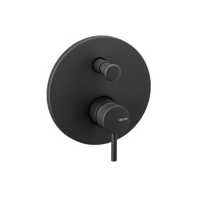 Vema Maira Black Concealed Two Outlet Shower Mixer w/Diverte