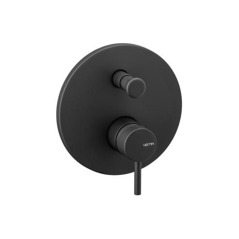 Vema Maira Black Concealed Two Outlet Shower Mixer w/Diverte