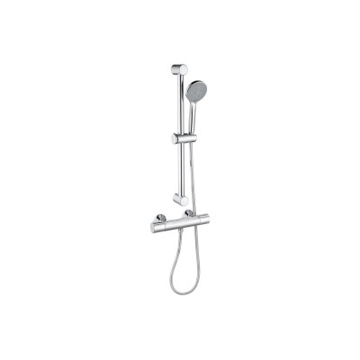 Herra Cool-Touch Thermostatic Bar Mixer Shower - Chrome | Sh