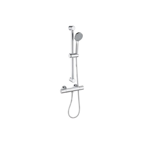 Herra Cool-Touch Thermostatic Bar Mixer Shower - Chrome | Sh