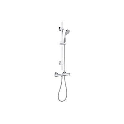 Cronus Thermostatic Bar Mixer Shower - Chrome | Showers | Ba