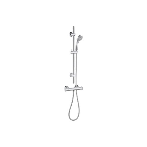 Cronus Thermostatic Bar Mixer Shower - Chrome | Showers | Ba