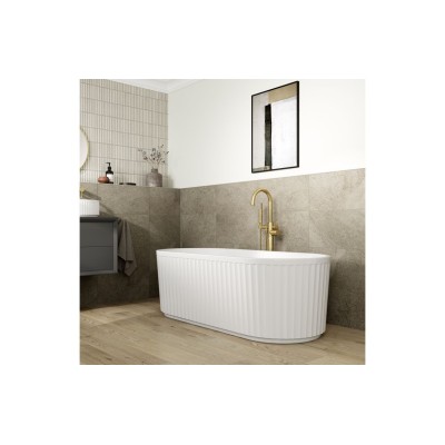 Salerno Fluted Freestanding 1700x750x570mm 0TH Bath | Baths 2