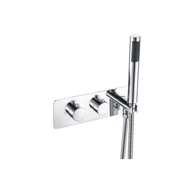 Poseidon Thermostatic Two Outlet Shower Valve w/Handset - Ch