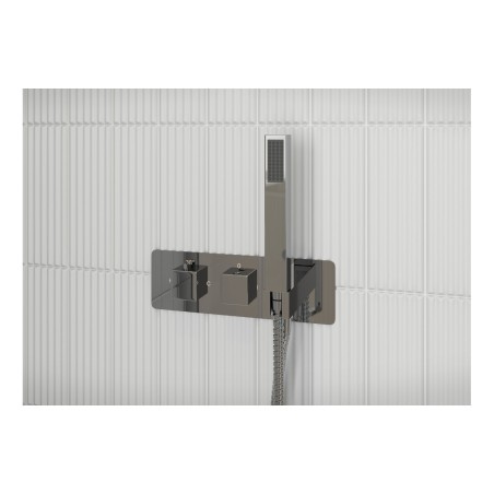Neptune Thermostatic Two Outlet Shower Valve w/Handset - Chr