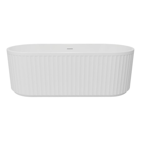 Salerno Fluted Freestanding 1700x750x570mm 0TH Bath | Baths