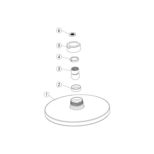 Alfredo 200mm Round Showerhead - Chrome | Showers | Bathroom