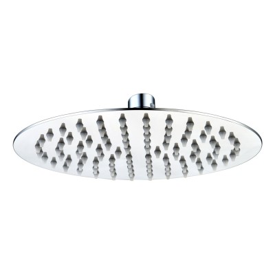 Alfredo 200mm Round Ultraslim Showerhead - Chrome | Showers