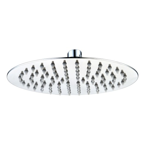 Alfredo 200mm Round Ultraslim Showerhead - Chrome | Showers
