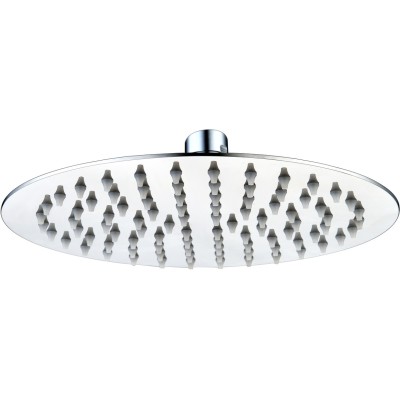 Alfredo 250mm Round Ultraslim Showerhead - Chrome | Showers