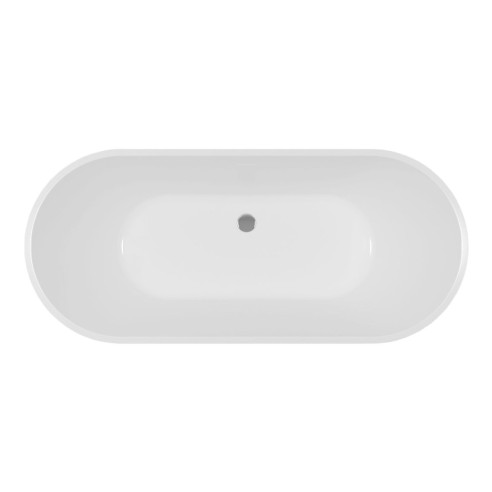Salerno Fluted Freestanding 1700x750x570mm 0TH Bath | Baths