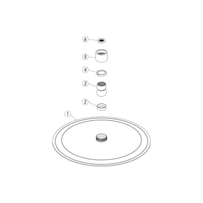 Alfredo 250mm Round Ultraslim Showerhead - Chrome | Showers 2