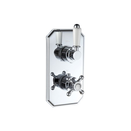 Zeus Traditional Lever Thermostatic Single Outlet Shower Val