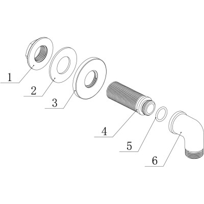 Zeus Traditional Wall Outlet Elbow - Chrome | Showers | Bath 2