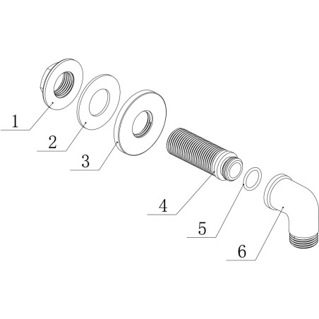 Zeus Traditional Wall Outlet Elbow - Chrome | Showers | Bath