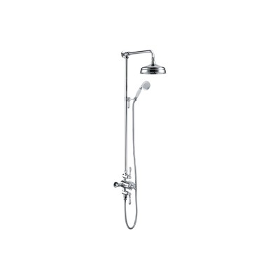Zeus Thermostatic Shower Kit - Chrome | Showers | BathroomKi