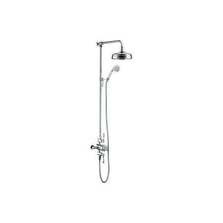 Zeus Thermostatic Shower Kit - Chrome | Showers | BathroomKi