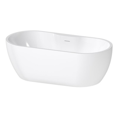 //2Go Freestanding 1650x745x580mm 0TH Bath - Gloss White | B