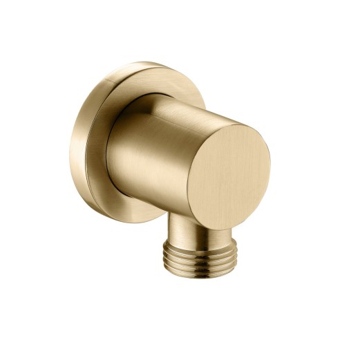 Wall Outlet Elbow - Brushed Brass | Showers | BathroomKing