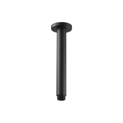 Alfredo 180mm Round Ceiling Arm - Matt Black | Showers | Bat