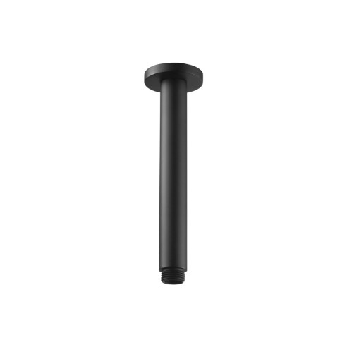 Alfredo 180mm Round Ceiling Arm - Matt Black | Showers | Bat