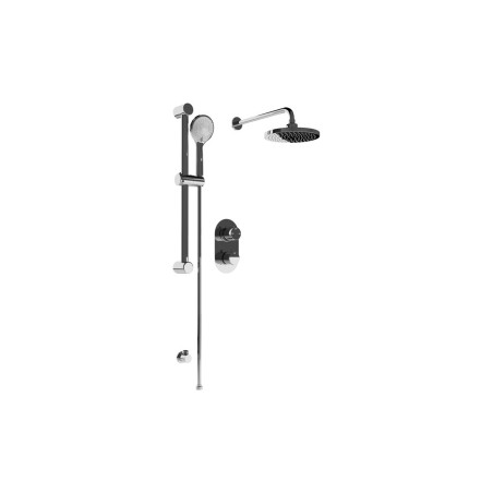 Round Concealed Valve Head & Arm Shower Pack - Chrome | Show