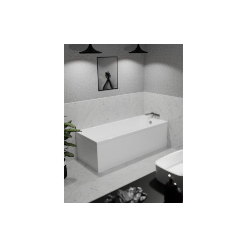 Juan 1700mm Square Thin Edge Single Ended Bath | BathroomKing