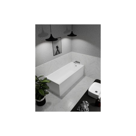 Juan 1700mm Square Thin Edge Single Ended Bath | BathroomKing