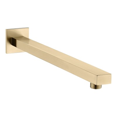 Pancho 350mm Square Shower Arm - Brushed Brass | Showers | B