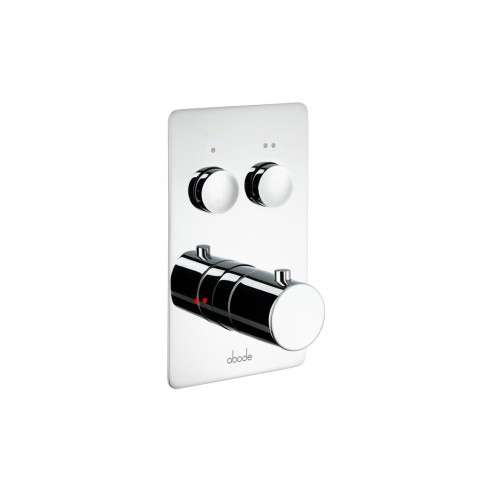 Abode Uno Concealed Push Button Shower (2 Exit) - Chrome | S