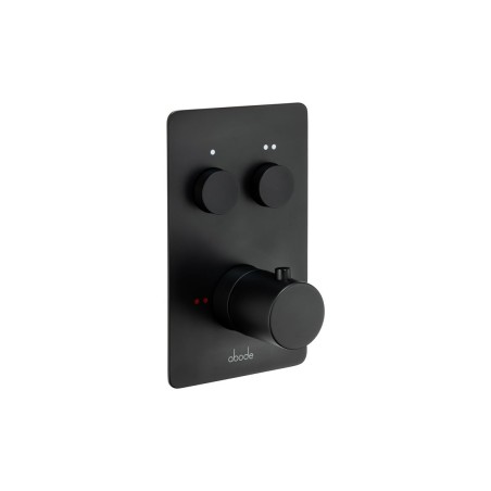 Abode Uno Concealed Push Button Shower (2 Exit) - Matt Black