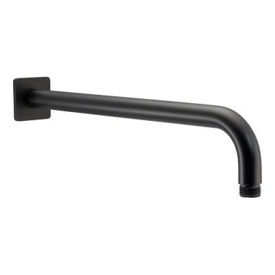 Abode Uno Wall Shower Arm - Matt Black | Showers | BathroomK