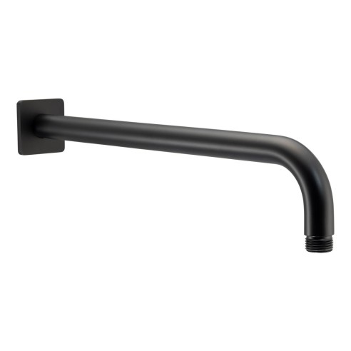 Abode Uno Wall Shower Arm - Matt Black | Showers | BathroomK