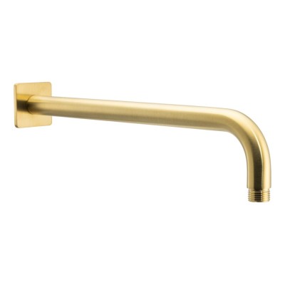Abode Uno Wall Shower Arm - Brushed Brass | Showers | Bathro