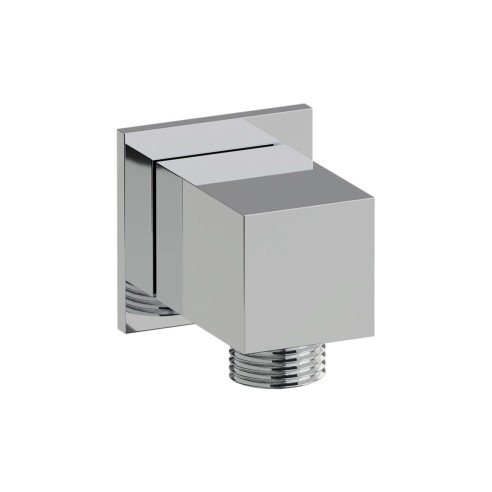 Abode Euphoria Square Wall Outlet - Chrome | Showers | Bathr