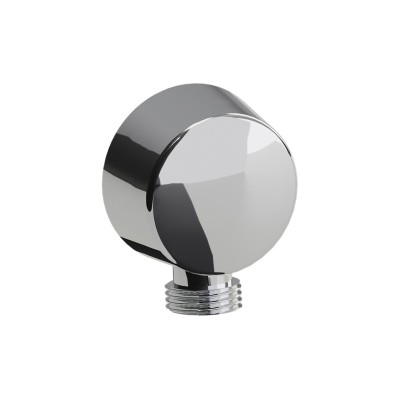 Abode Euphoria Circular Wall Outlet - Chrome | Showers | Bat