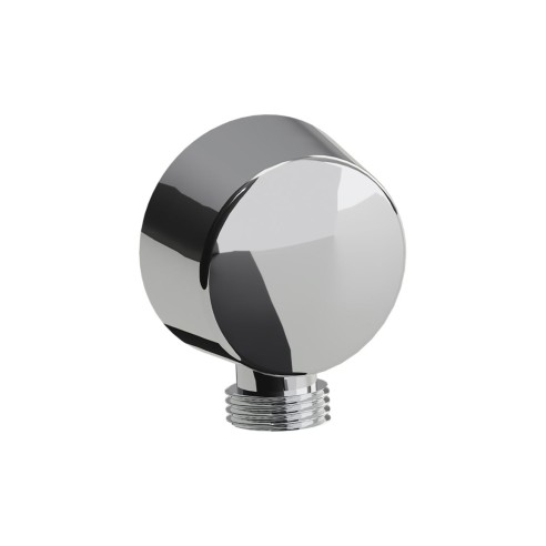 Abode Euphoria Circular Wall Outlet - Chrome | Showers | Bat