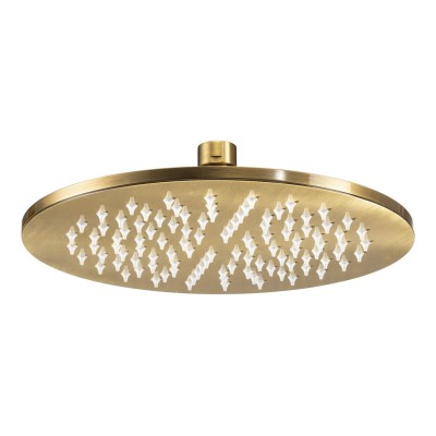 Abode Euphoria 225x225x8mm Circular Showerhead - Antique Bra