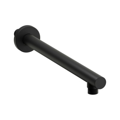 Abode Euphoria Wall Mounted Circular Shower Arm - Matt Black