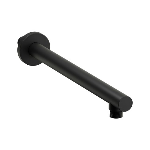 Abode Euphoria Wall Mounted Circular Shower Arm - Matt Black