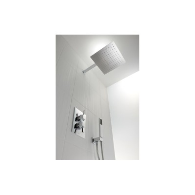 Abode Storm Slimline 300x300x3mm Square Showerhead - St/Stee 2