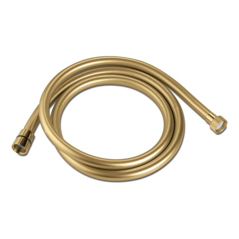 Vema Tiber 1.5m Hose - Brushed Brass | Showers | BathroomKin