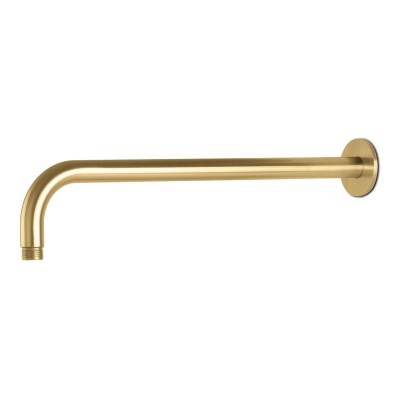 Vema Tiber 400mm Shower Arm - Brushed Brass | Showers | Bath