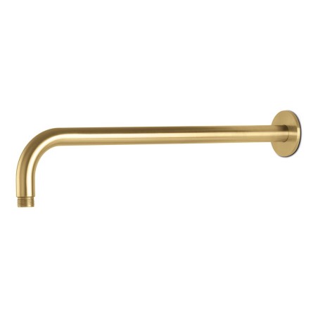 Vema Tiber 400mm Shower Arm - Brushed Brass | Showers | Bath