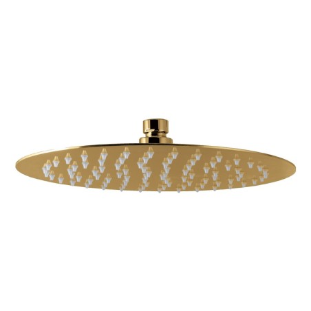 Vema Tiber 250mm Round Showerhead - Brushed Brass | Showers