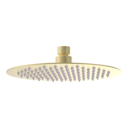 Alfredo 200mm Round Ultraslim Showerhead - Brushed Brass | S