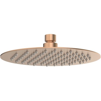 Alfredo 200mm Round Ultraslim Showerhead - Brushed Bronze |