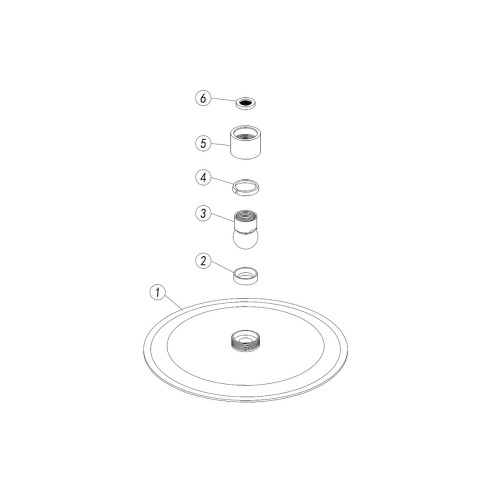 Alfredo 200mm Round Ultraslim Showerhead - Brushed Bronze |