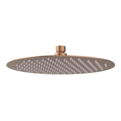 Alfredo 250mm Round Ultraslim Showerhead - Brushed Bronze |